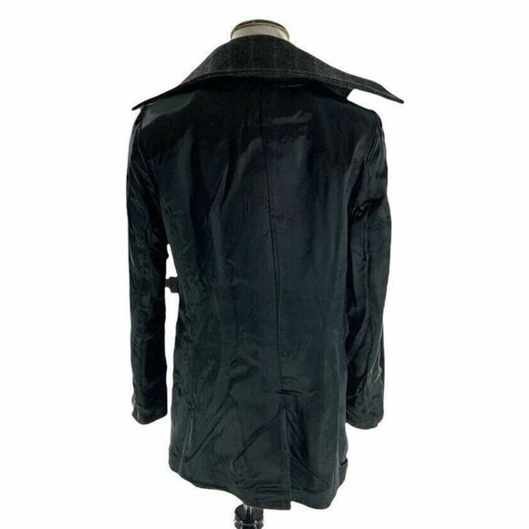 Tiger of Sweden Justina Womens Double Breasted Charcoal Gray Coat Jacket Size 38 - Picture 4 of 7